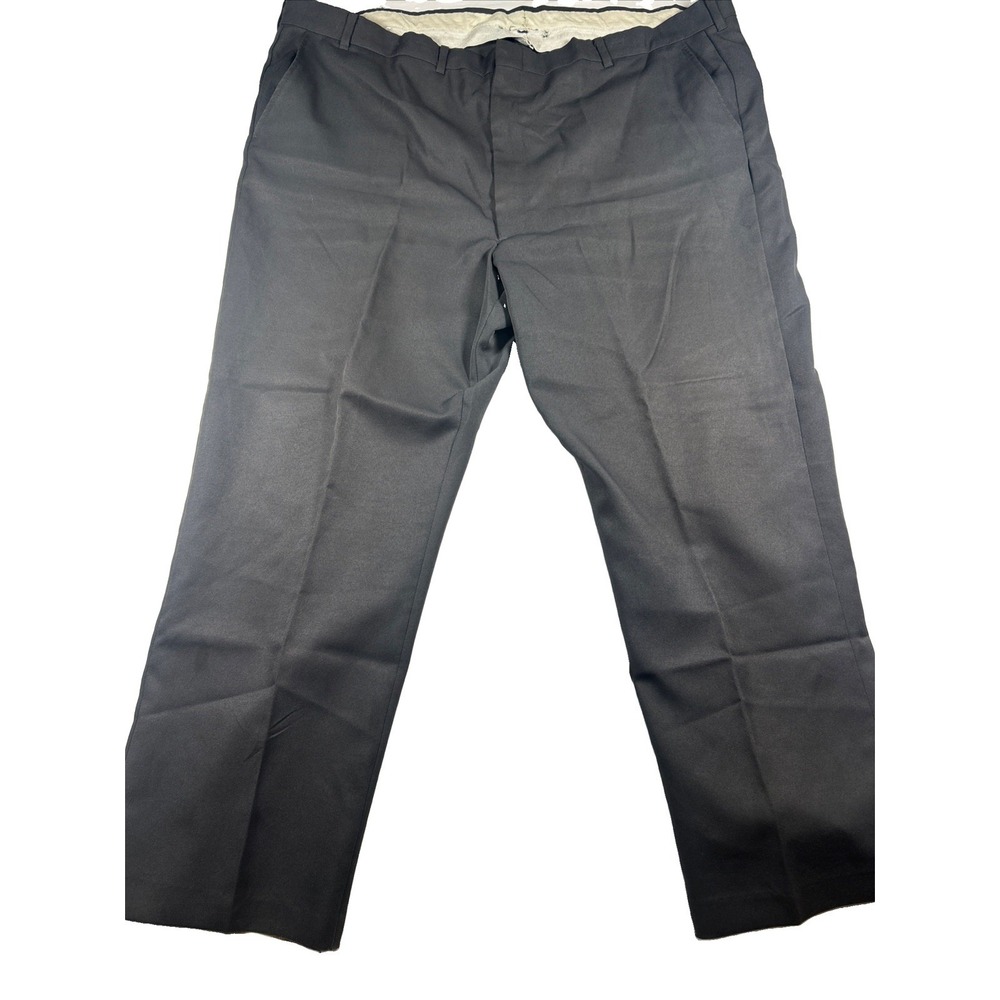Men's Blue Comfort Flex Flat Front Dress Pants 40x29 Stretch Distressed!